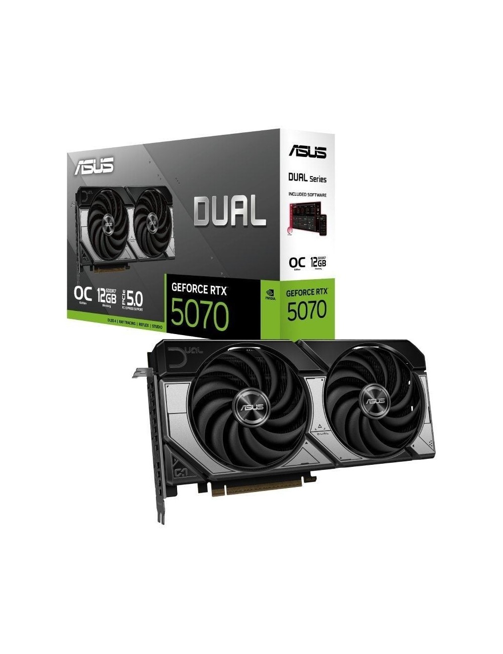 Tarjeta Gráfica Asus Dual GeForce RTX 5070 OC/ 12GB GDDR7