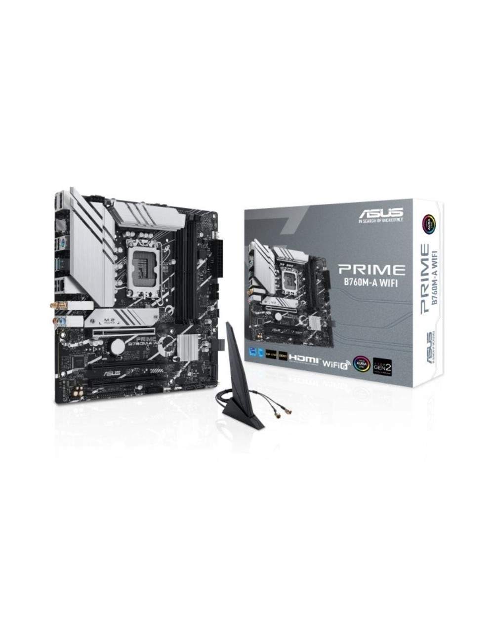 Placa Base Asus Prime B760M-A WIFI Socket 1700/ DDR5/ PCIe 4.0/ Micro ATX