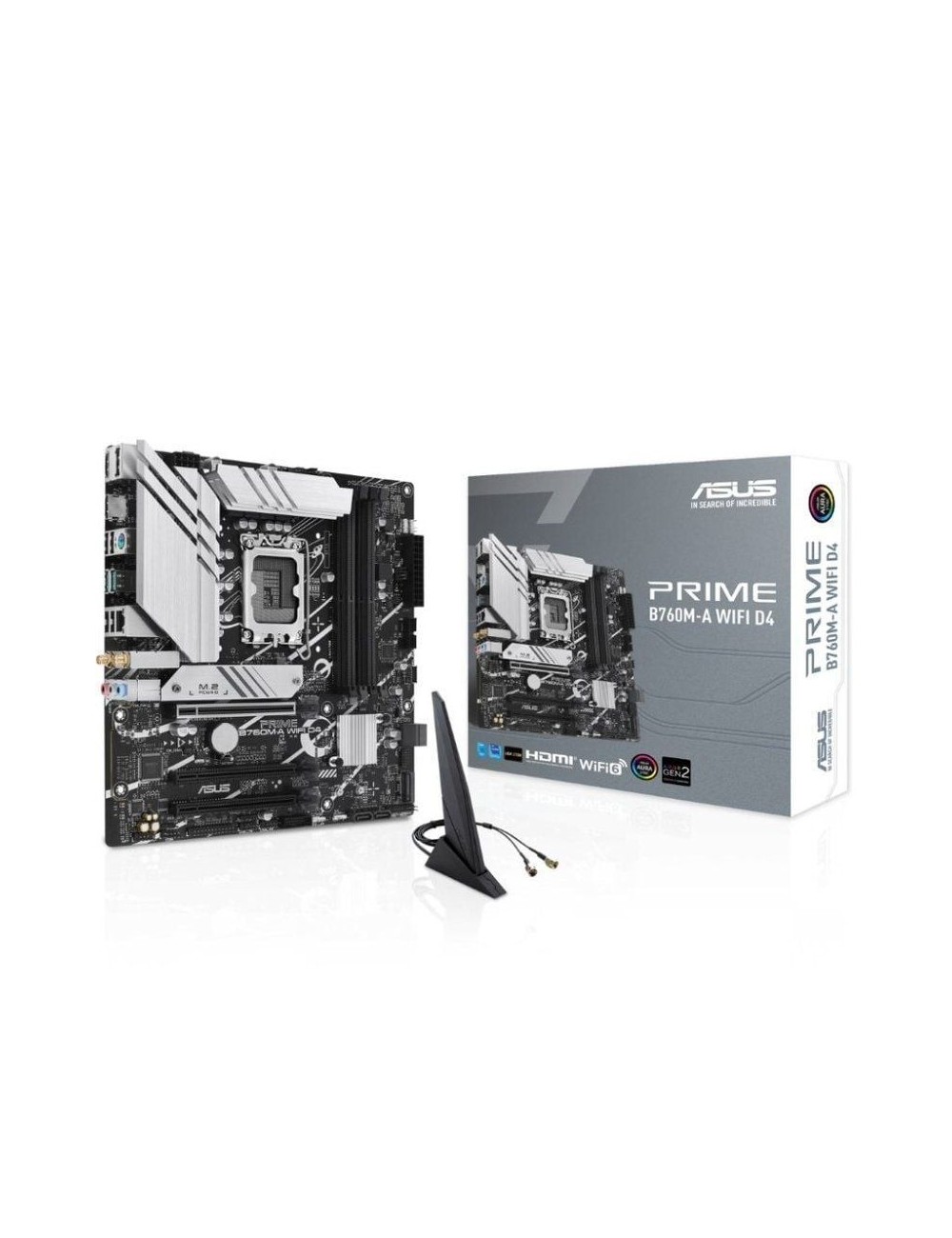 Placa Base Asus Prime B760M-A WIFI D4 Socket 1700/ DDR4/ PCIe 4.0/ Micro ATX