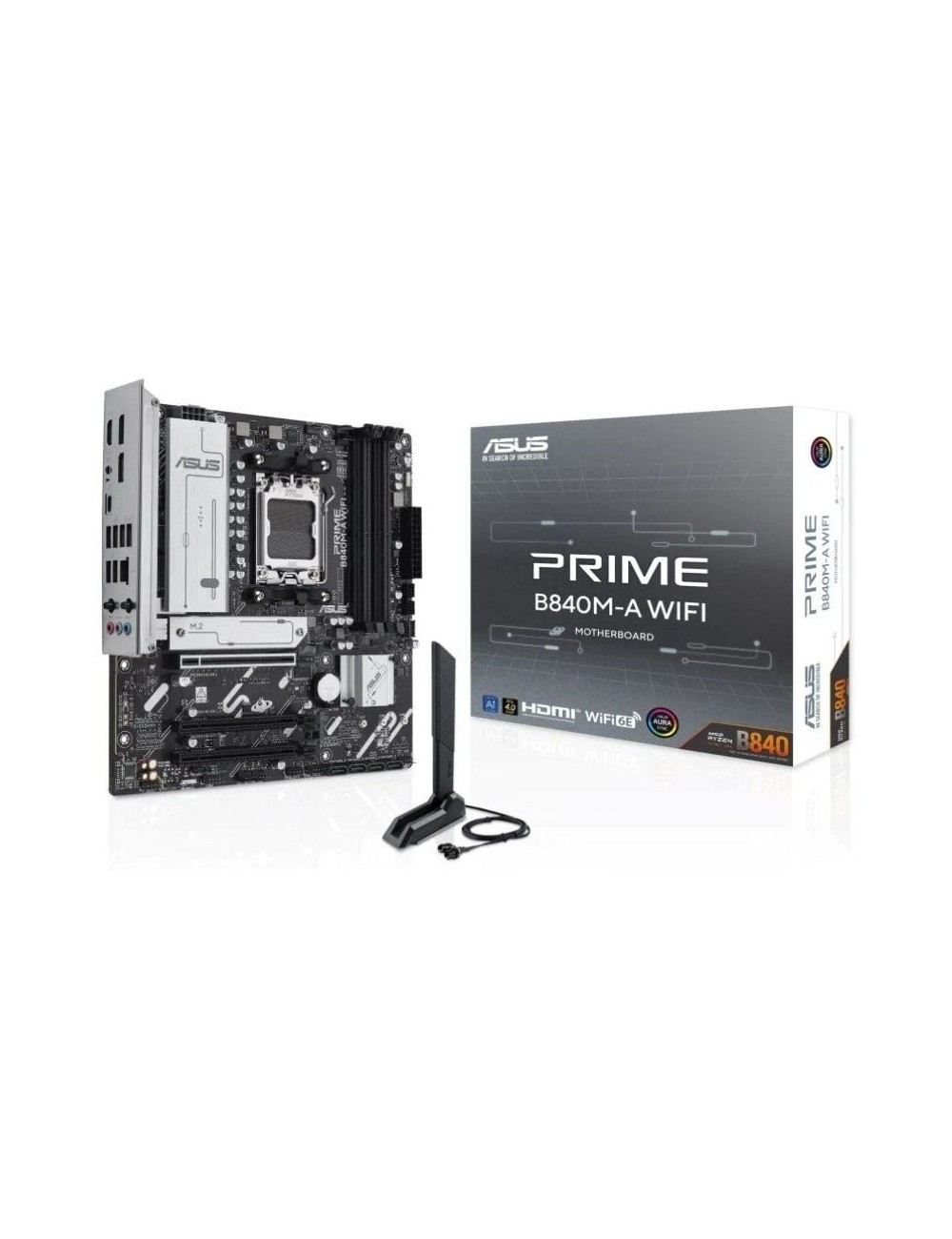 Placa Base Asus Prime B840M-A WIFI Socket AM5/ DDR5/ PCIe 4.0/ Micro ATX