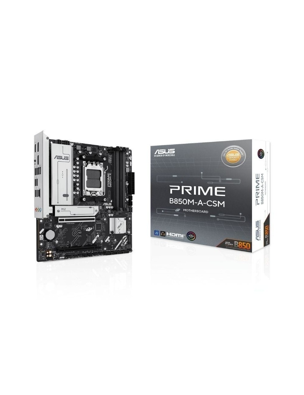 Placa Base Asus Prime B850M-A-CSM Socket AM5/ DDR5/ PCIe 5.0/ Micro ATX