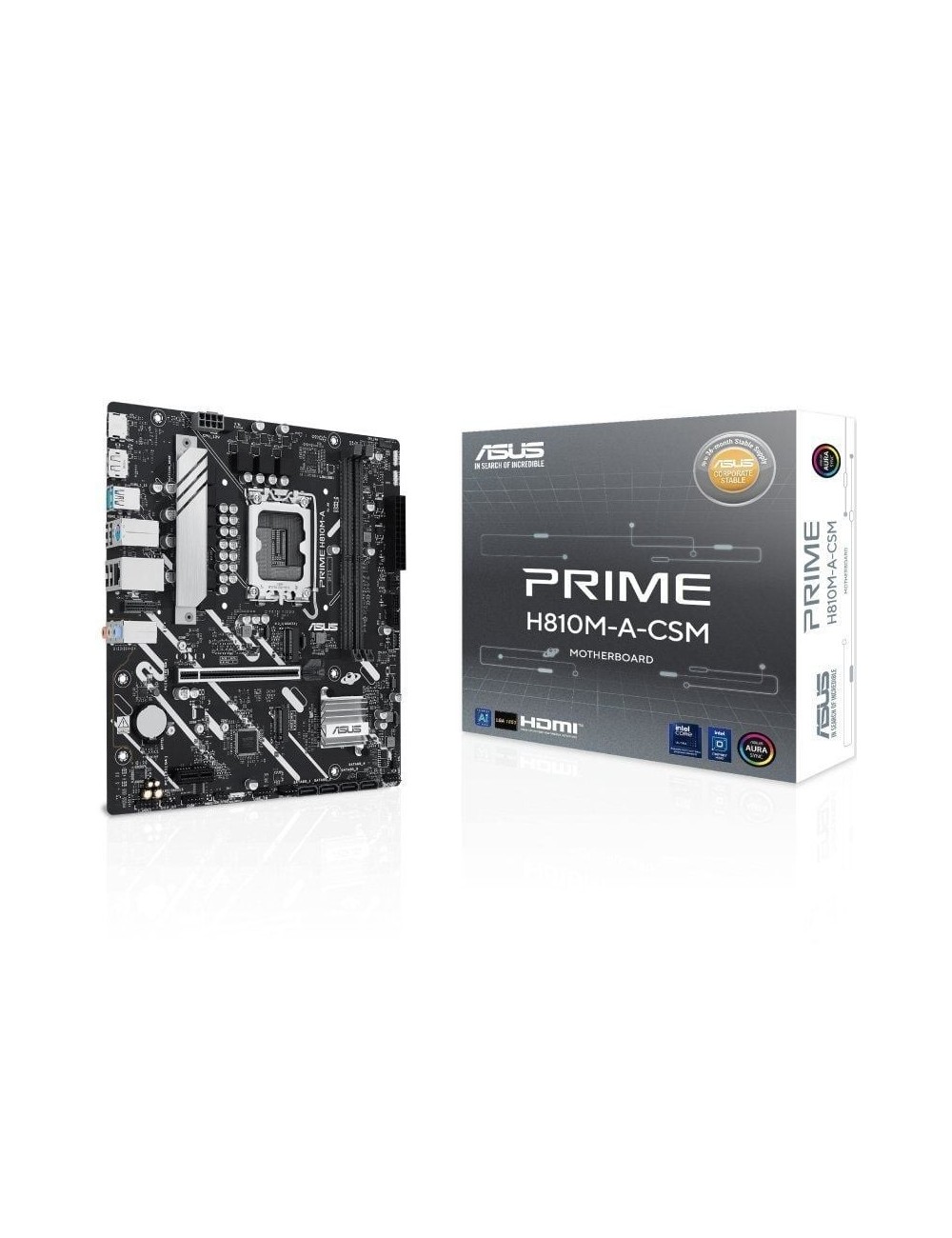 Placa Base Asus Prime H810M-A-CSM Socket 1851/ DDR5/ PCIe 4.0/ Micro ATX