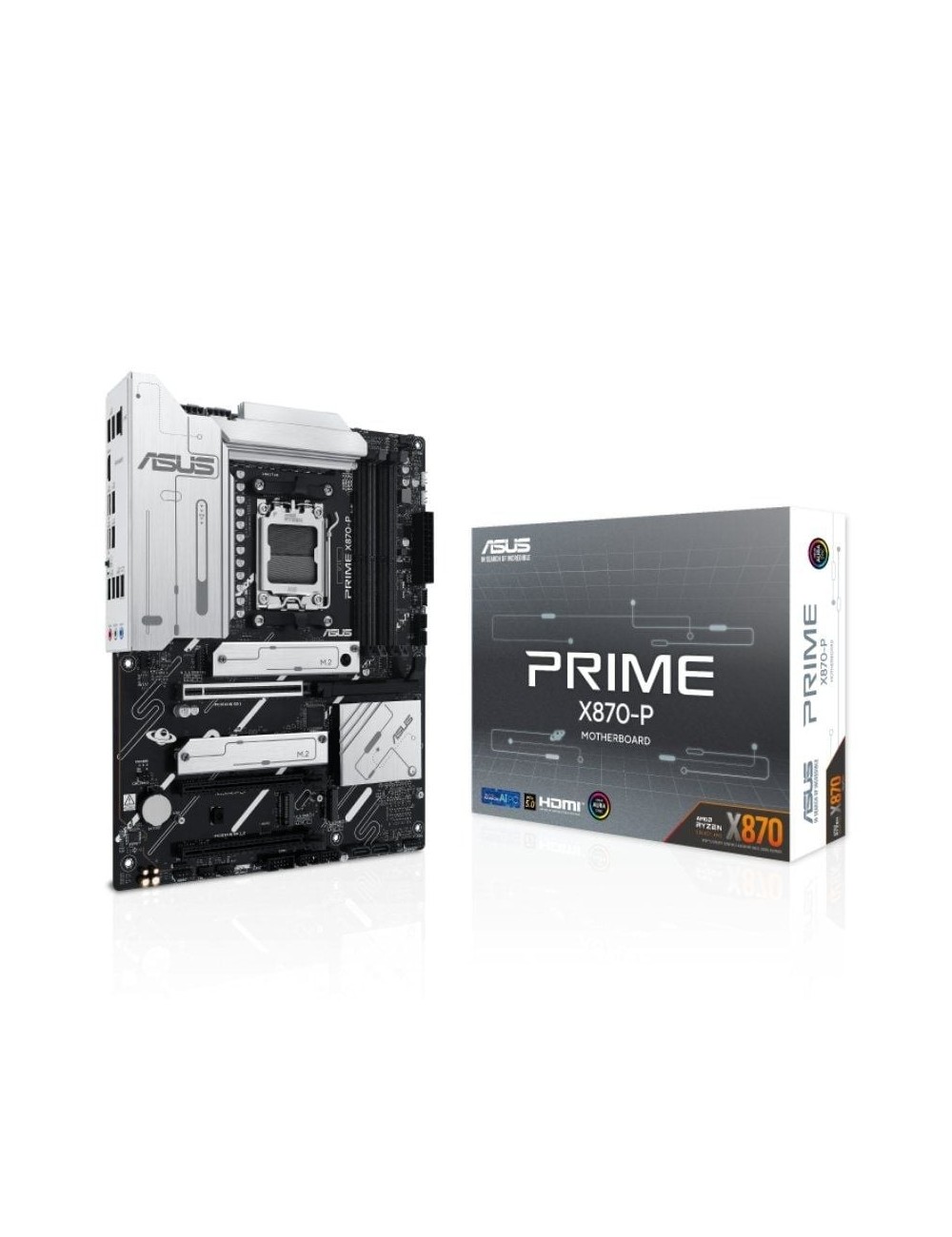 Placa Base Asus Prime X870-P/ Socket AM5/ DDR5/ PCIe 5.0