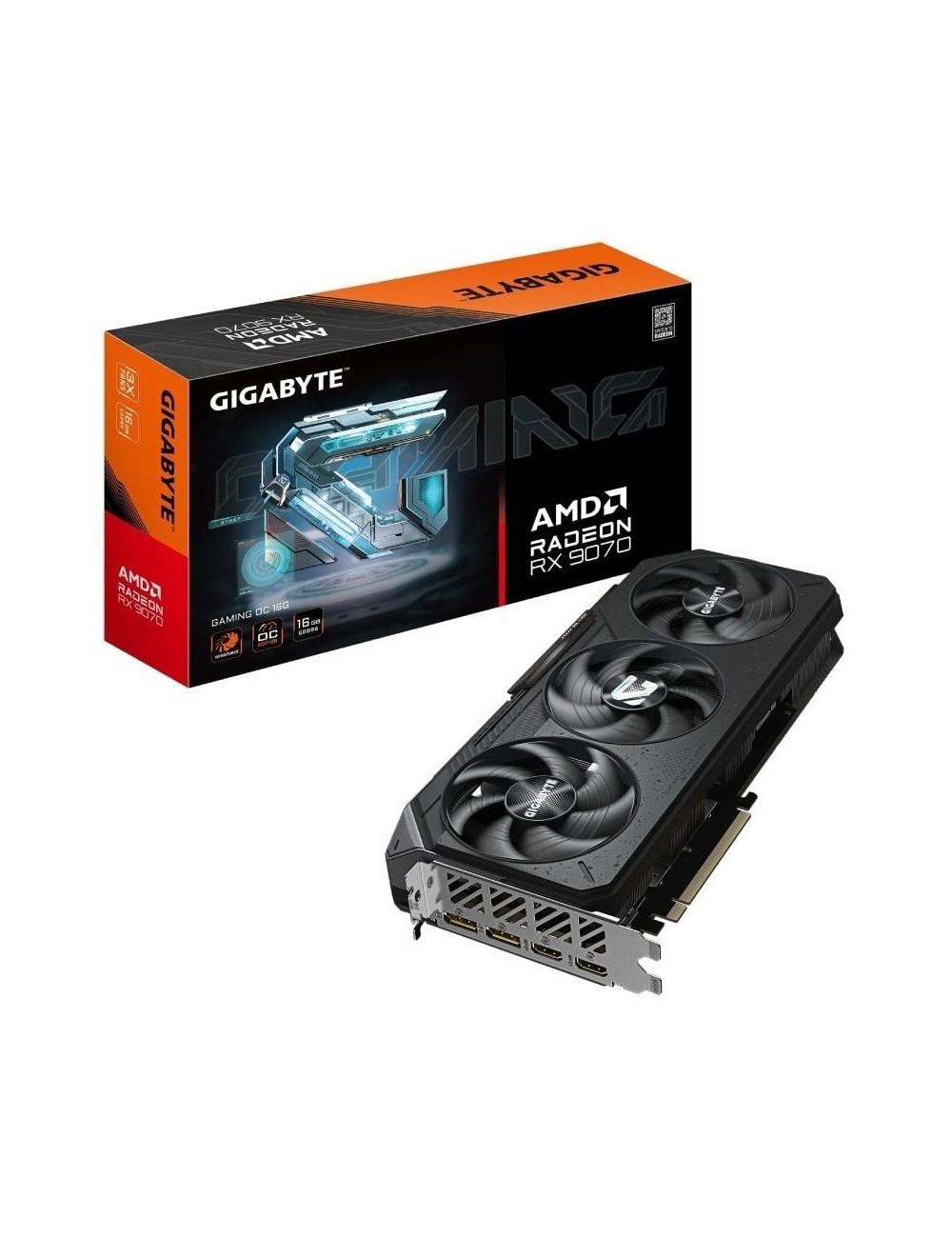 Tarjeta Gráfica Gigabyte Radeon RX 9070 Gaming OC/ 16GB GDDR6
