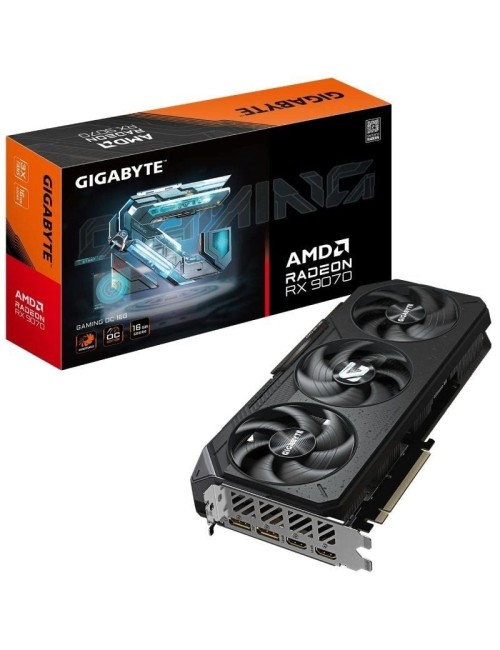 Tarjeta Gráfica Gigabyte Radeon RX 9070 Gaming OC/ 16GB GDDR6