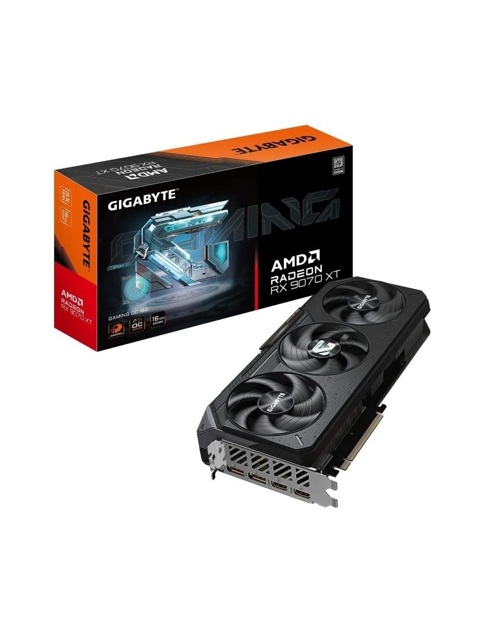 Tarjeta Gráfica Gigabyte Radeon RX 9070 XT Gaming OC/ 16GB GDDR6