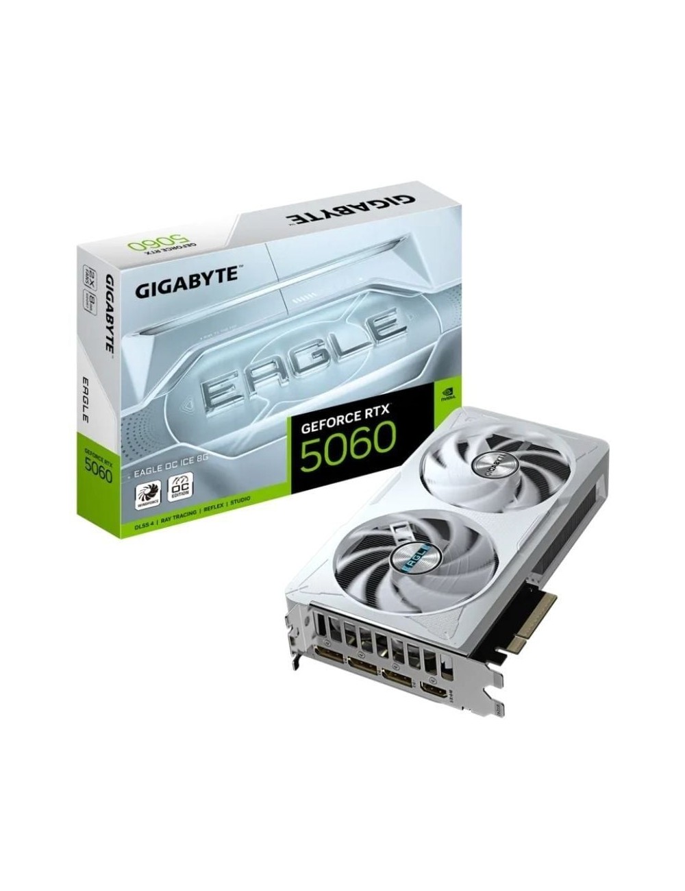 Tarjeta Gráfica Gigabyte GeForce RTX 5060 Eagle OC ICE/ 8GB GDDR7