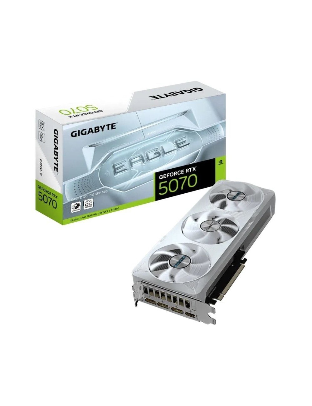 Tarjeta Gráfica Gigabyte GeForce RTX 5070 EAGLE OC ICE SFF/ 12GB GDDR7