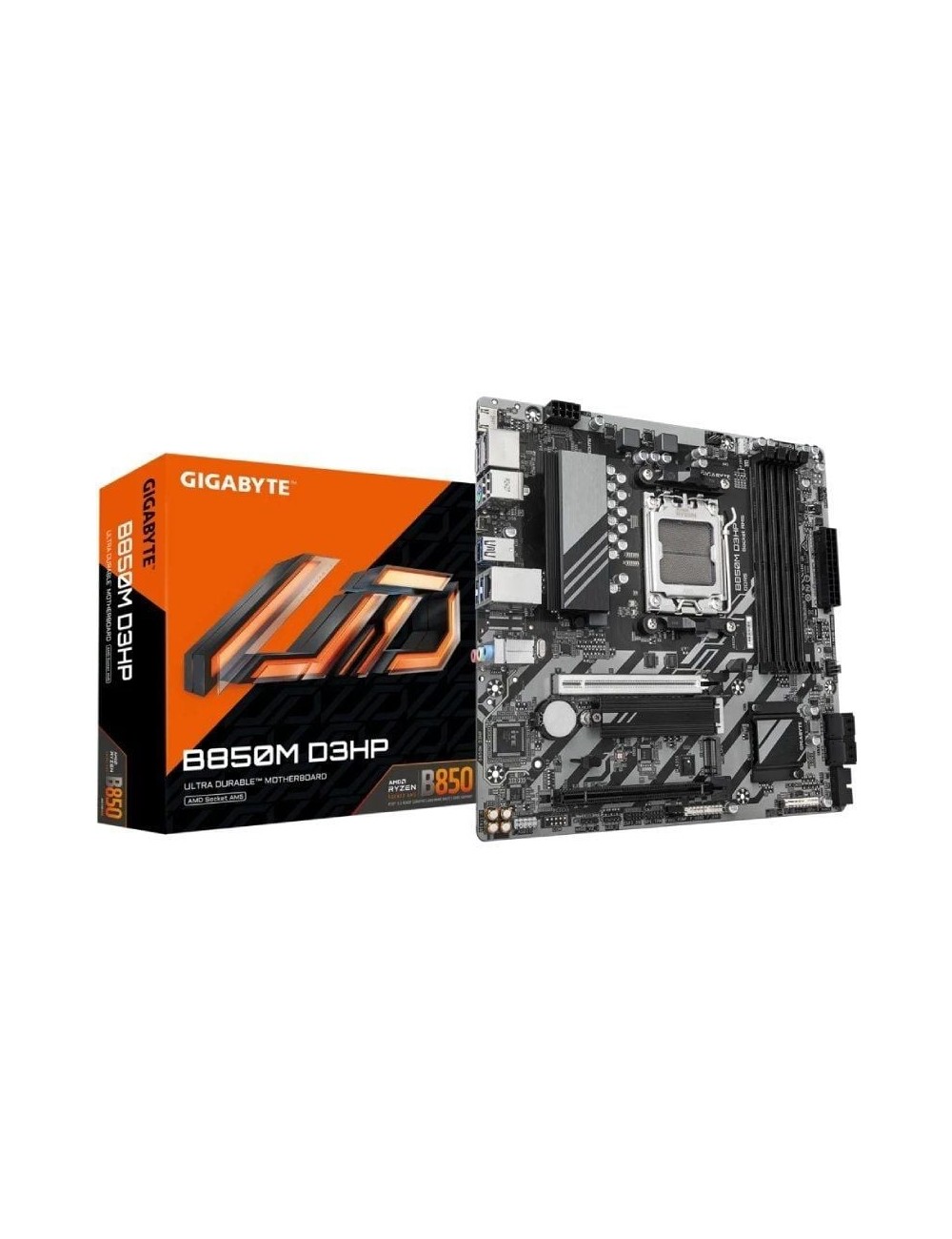 Placa Base Gigabyte B850M D3HP/ Socket AM5/ DDR5/ PCIe 5.0/ Micro ATX