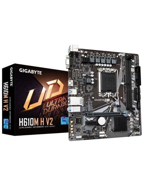 Placa Base Gigabyte H610M H V2 Socket 1700/ DDR5/ PCIe 4.0/ Micro ATX