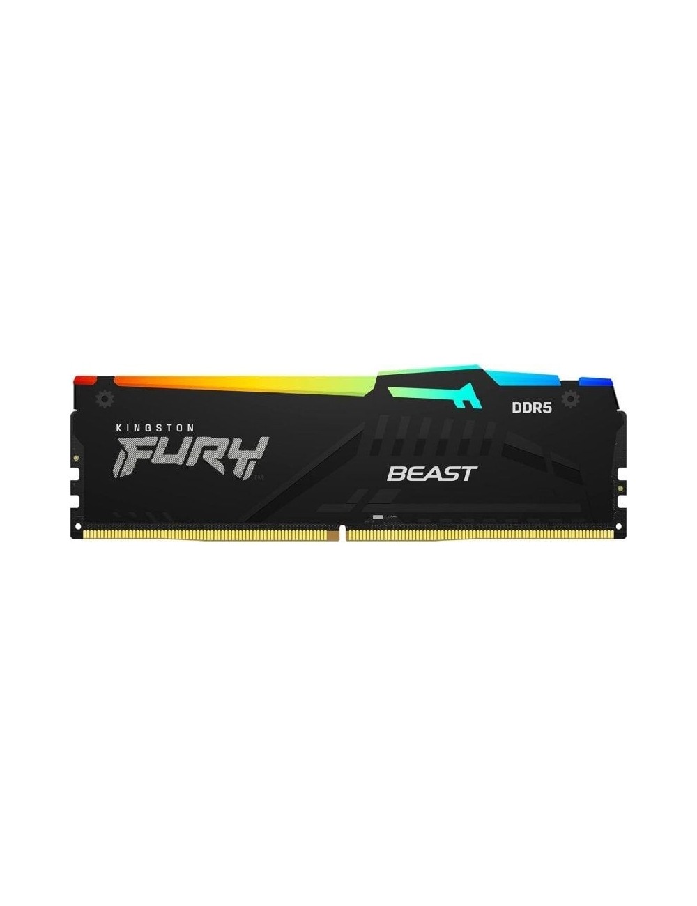 Memoria RAM Kingston FURY Beast RGB 16GB/ DDR5/ 6000MHz/ 1.35V/ CL36/ DIMM