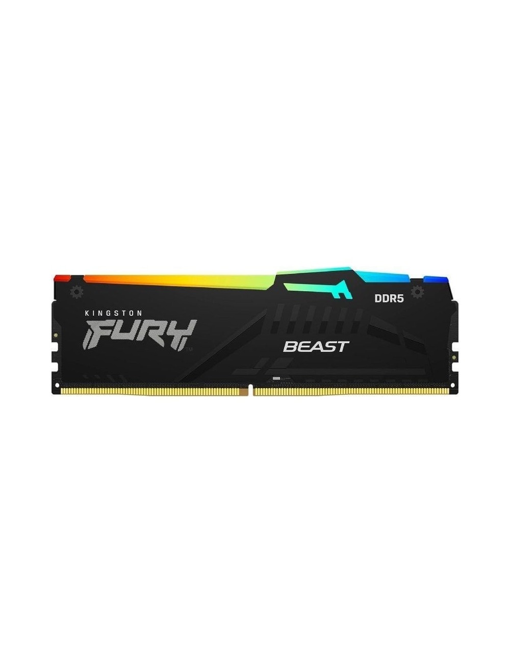Memoria RAM Kingston FURY Beast RGB 8GB/ DDR5/ 6000MHz/ 1.35V/ CL36/ DIMM