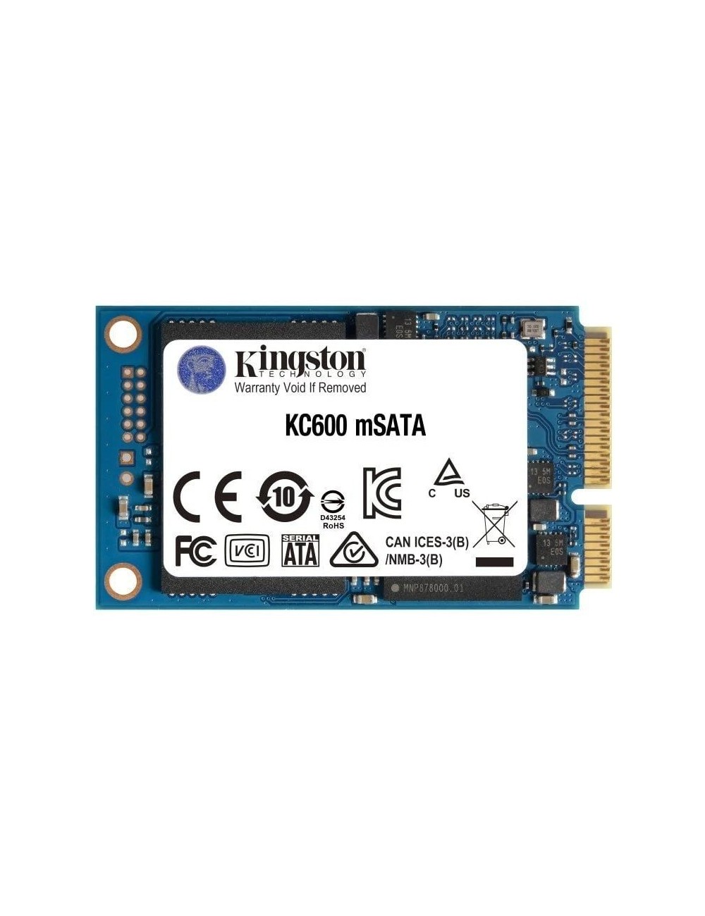 Disco SSD Kingston KC600 256GB/ mSATA/ Full Capacity