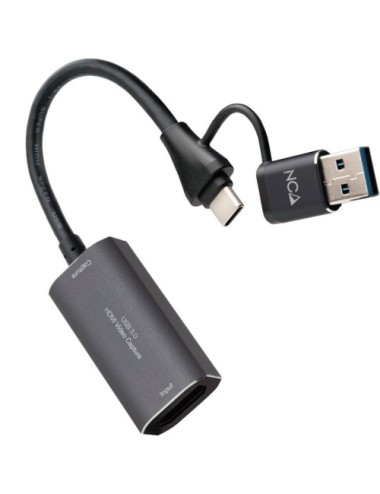Capturadora de Video Externa Nanocable 10.15.0001/ USB Tipo-C - USB 3.0