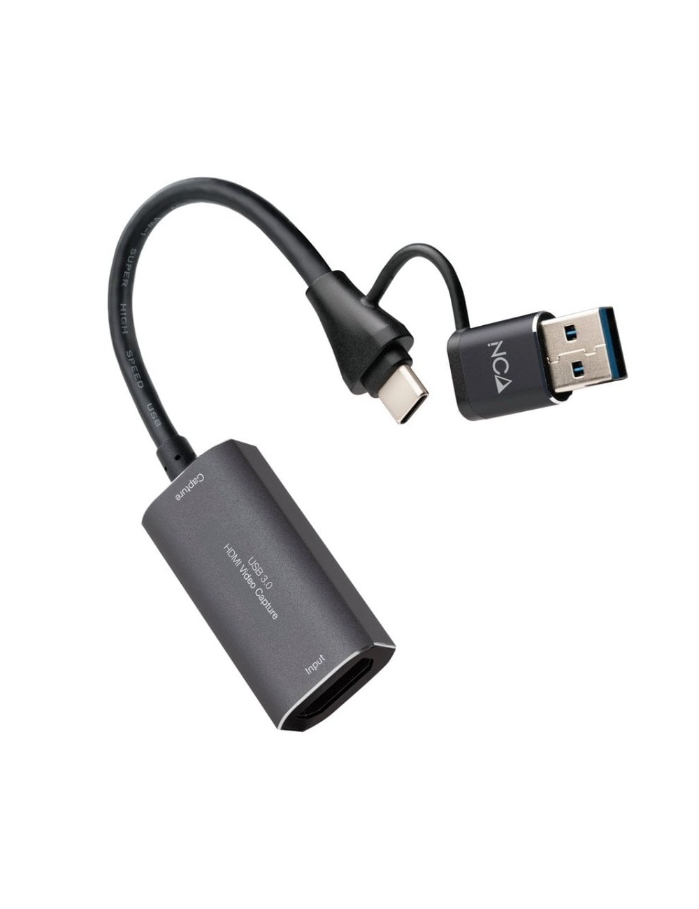 Capturadora de Video Externa Nanocable 10.15.0001/ USB Tipo-C - USB 3.0