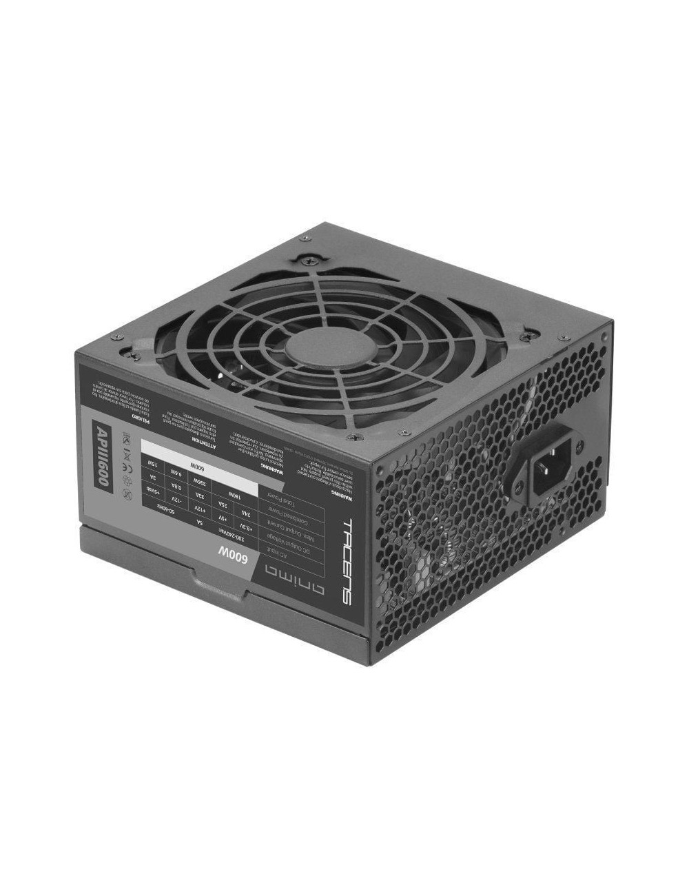 Fuente de Alimentación Anima APIII600/ 600W/ Ventilador 12cm