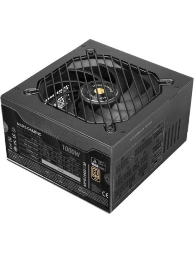 Fuente de Alimentación Mars Gaming MPB1000SIM/ 1000W/ Ventilador 14cm/ ATX 3.1/ PCIe 5.1/ 80 Plus Gold