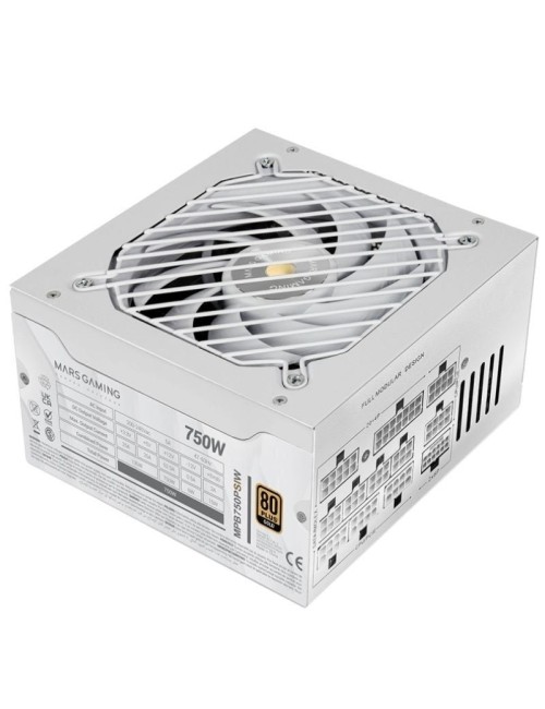 Fuente de Alimentación Mars Gaming MPB750PSI/ 750W/ Ventilador 14cm/ ATX 3.1/ PCIe 5.1/ 80 Plus Gold