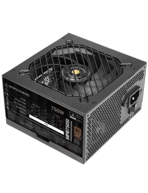 Fuente de Alimentación Mars Gaming MPB750SI/ 750W/ Ventilador 12cm/ 80 Plus Bronze