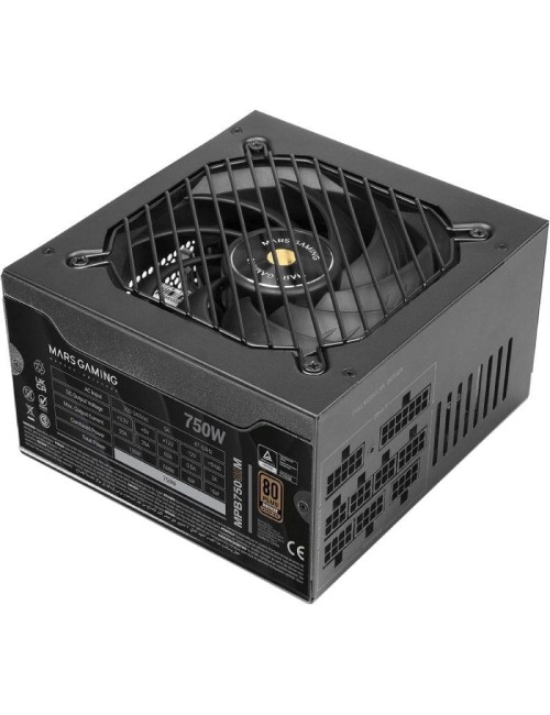 Fuente de Alimentación Mars Gaming MPB750SIM/ 750W/ Ventilador 14cm/ 80 Plus Bronze