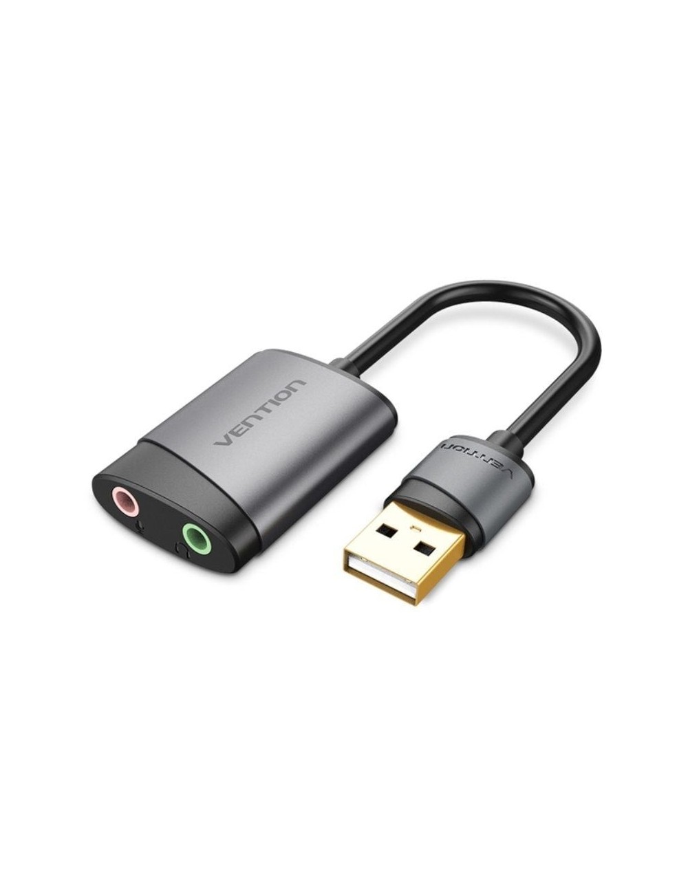 Tarjeta de Sonido Vention CDKHB/ USB Macho - 2xJack 3.5 Hembra