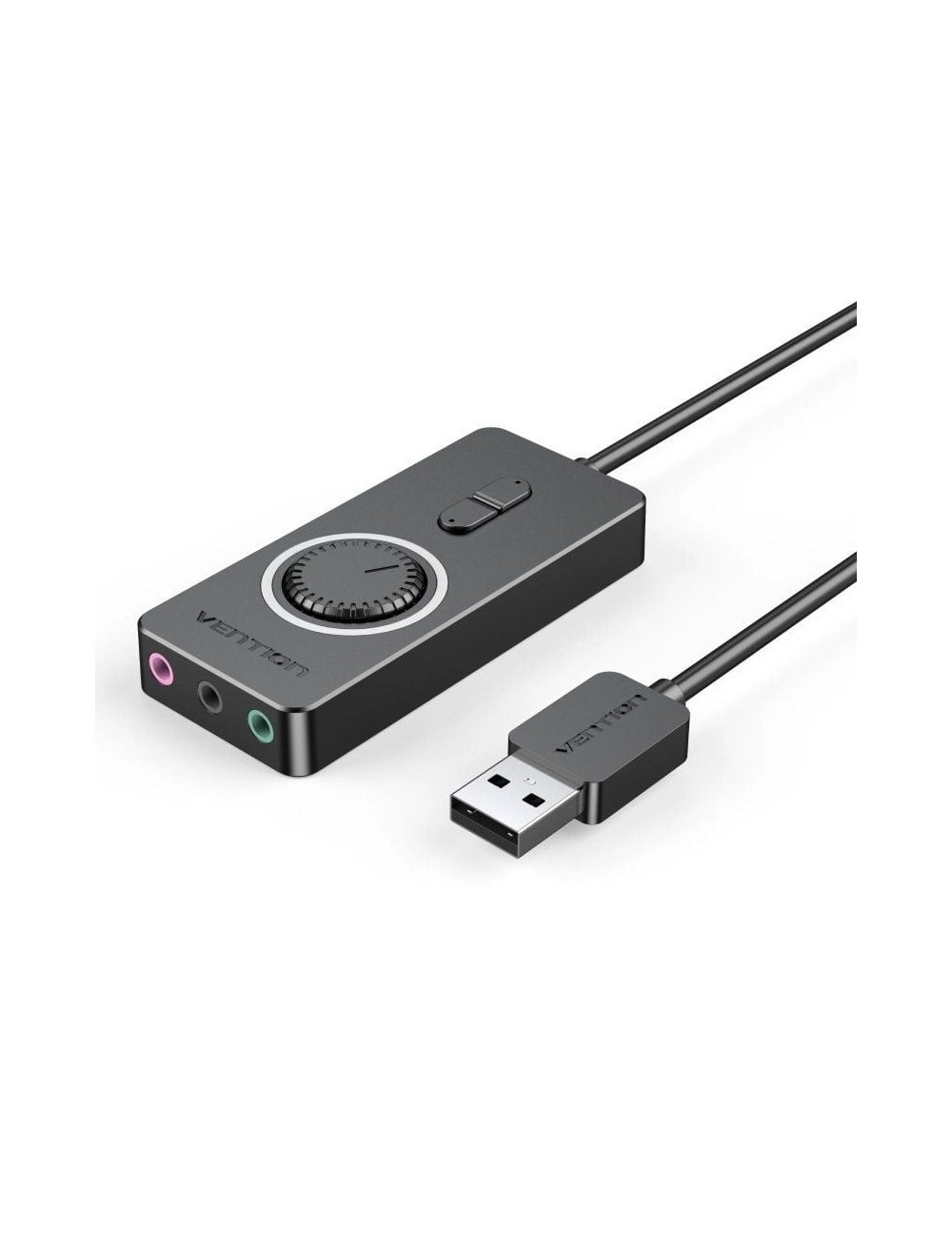 Tarjeta de Sonido Vention CDRBB/ USB Macho - 3x Jack 3.5 Hembra