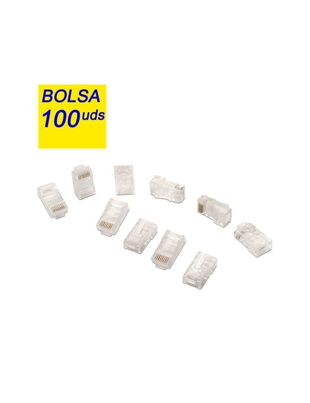 Conectores RJ45 Aisens A138-0292/ Cat.5e/ 100 uds