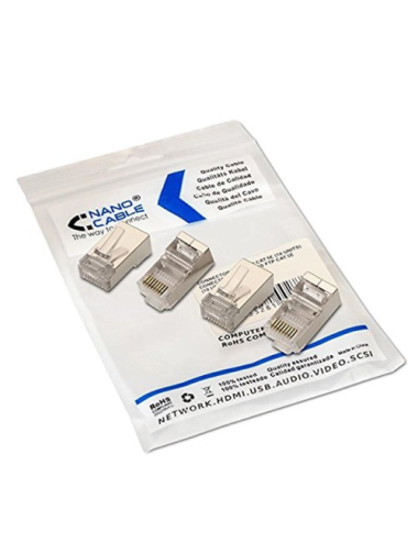 Conector RJ45 Nanocable 10.21.0103/ Cat.5e/ 10 uds
