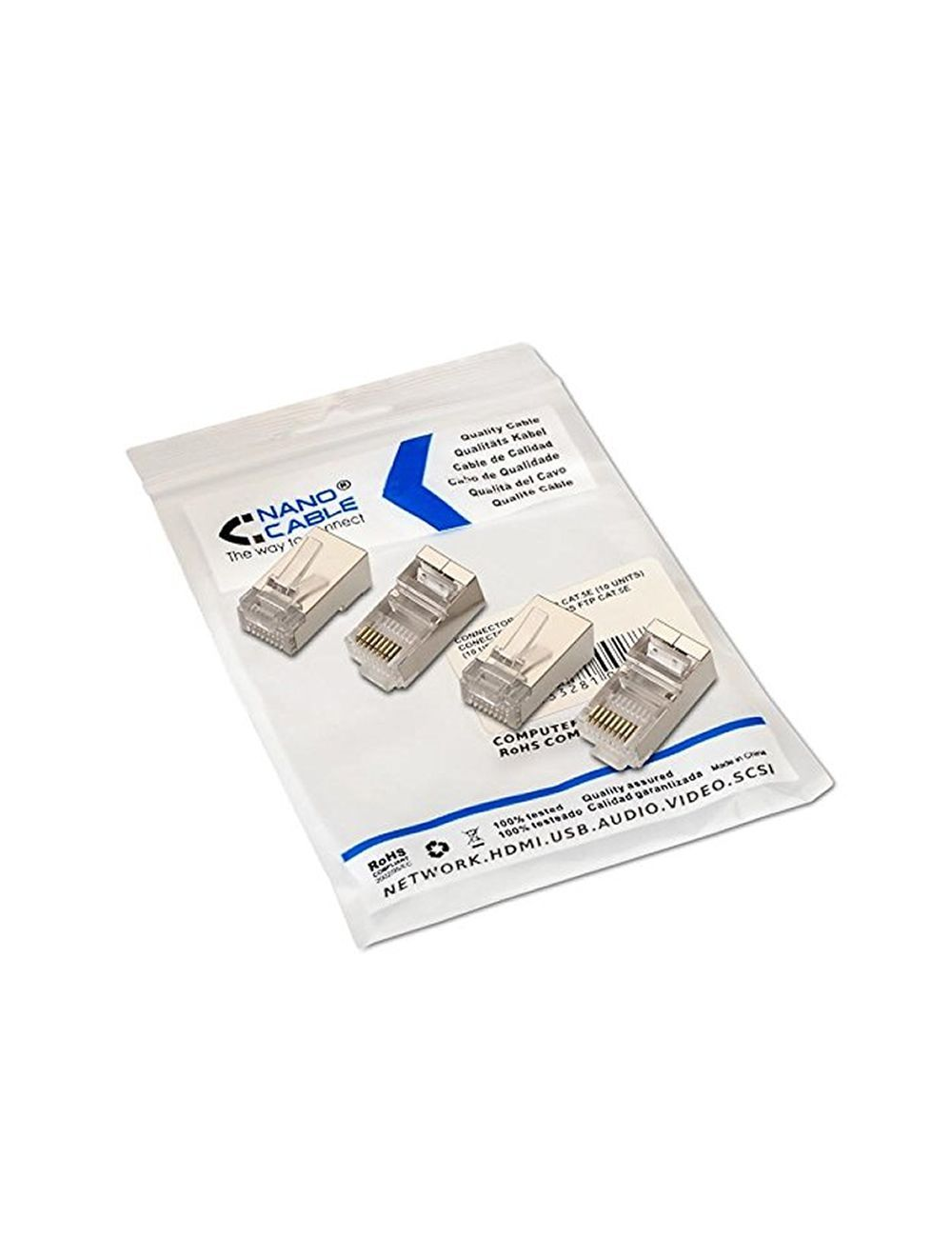 Conector RJ45 Nanocable 10.21.0103/ Cat.5e/ 10 uds