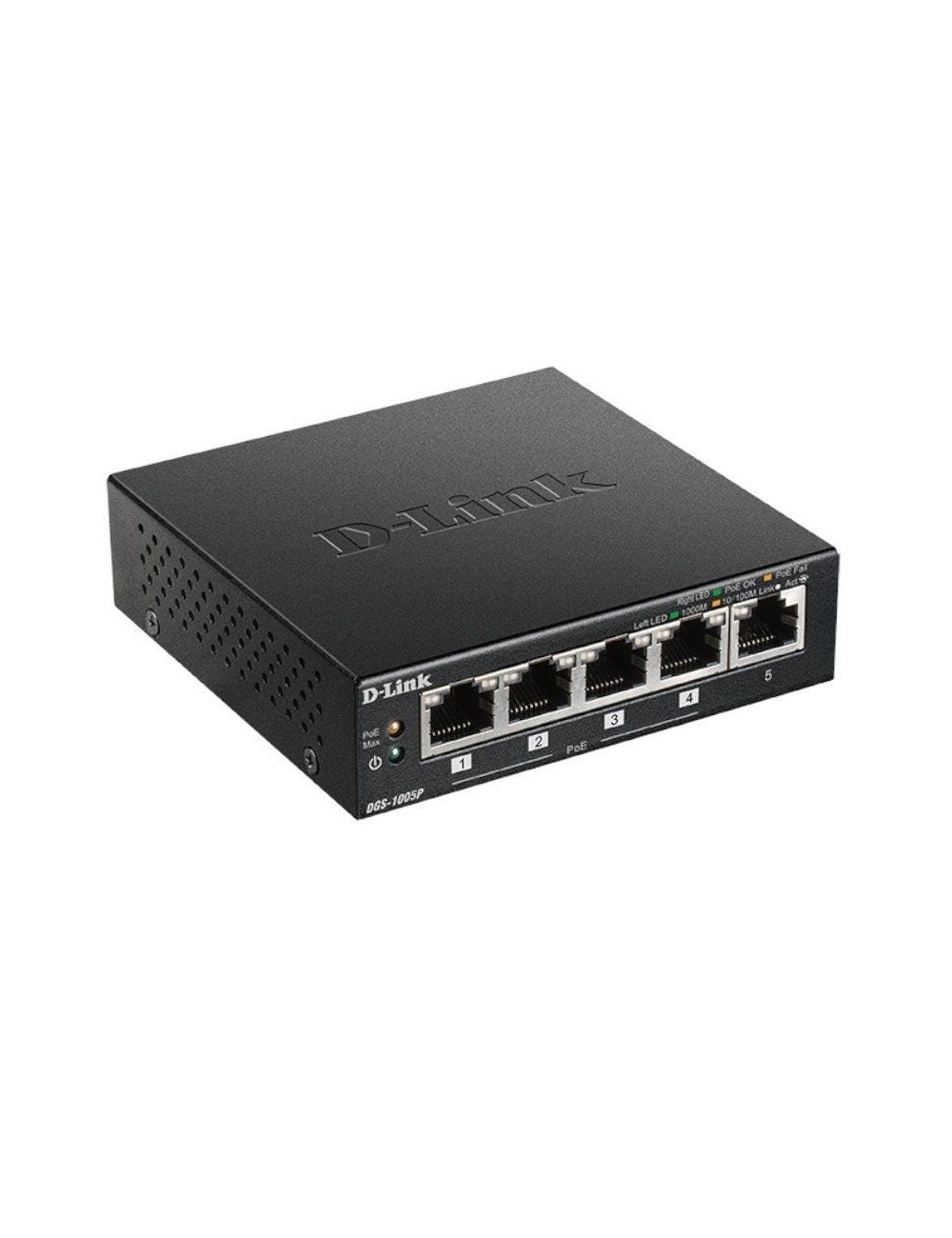 Switch D-Link DGS-1005P 5 Puertos/ RJ-45 10/100/1000 PoE