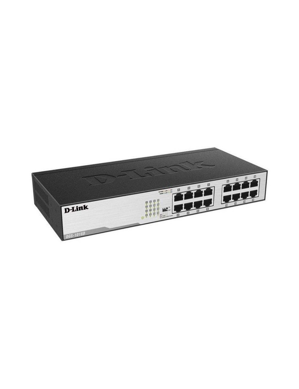 Switch D-Link DGS-1016D 16 Puertos/ RJ-45 Gigabit 10/100/1000