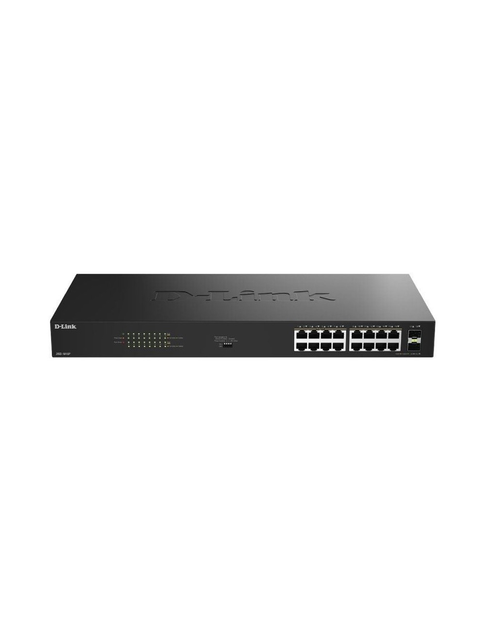 Switch D-Link DGS-1018P/E 18 Puertos/ RJ-45 Gigabit 10/100/1000 PoE/ SFP
