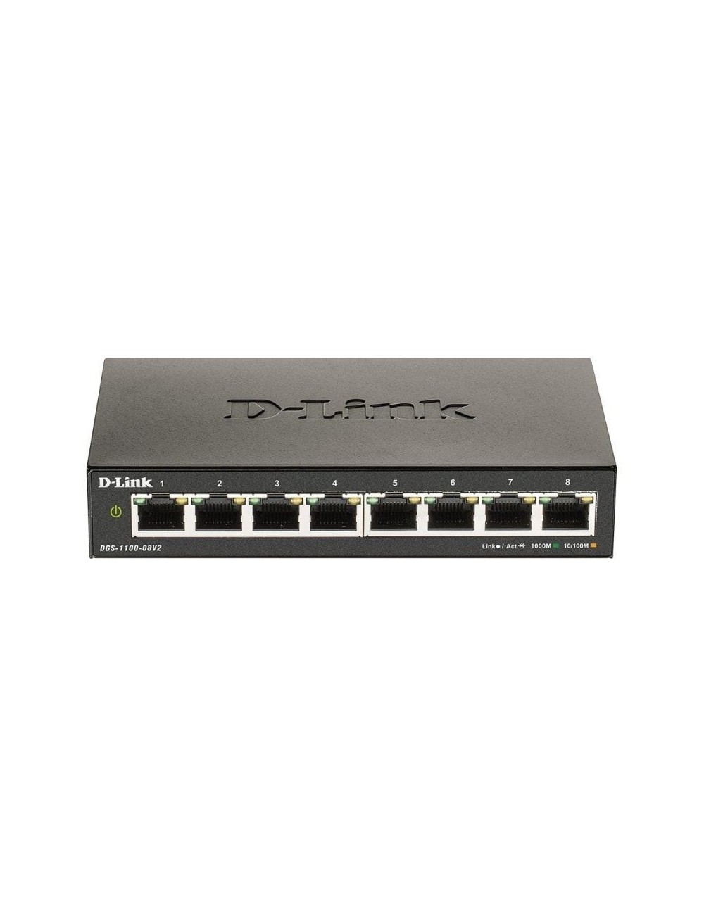 Switch Gestionable D-Link DGS-1100-08V2 8 Puertos/ RJ-45 10/100/1000