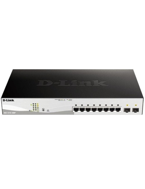 Switch Gestionable D-Link DGS-1210-10MP 10 Puertos/ RJ-45 10/100/1000/ PoE/ SFP