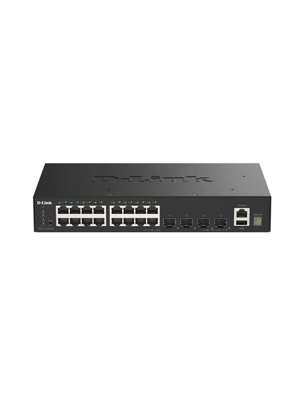 Switch Gestionable D-Link DGS-1530-20/E 16 Puertos/ RJ-45 10/100/1000