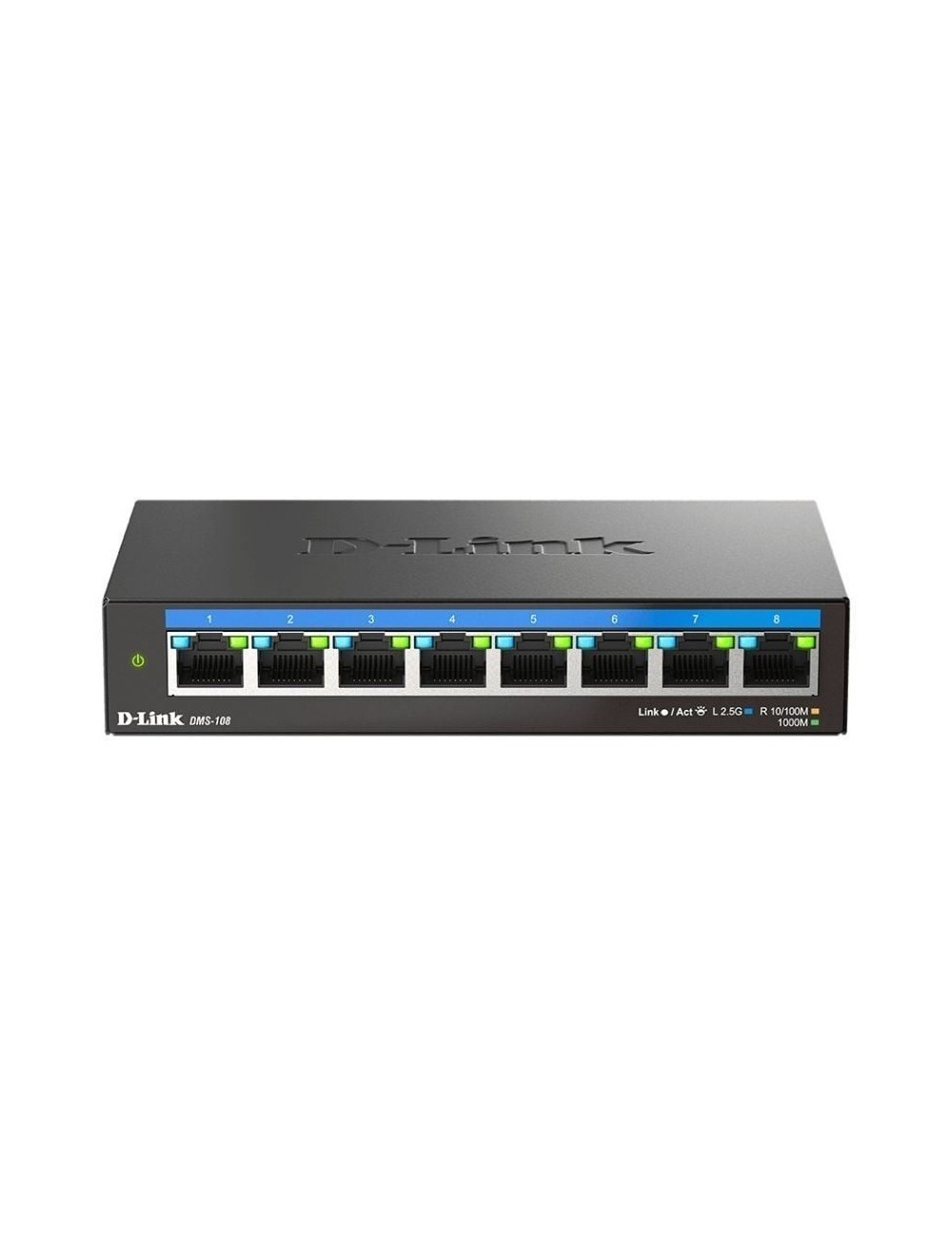 Switch D-Link DMS-108 8 Puertos/ RJ-45 10/100/1000/2.5 Gbps