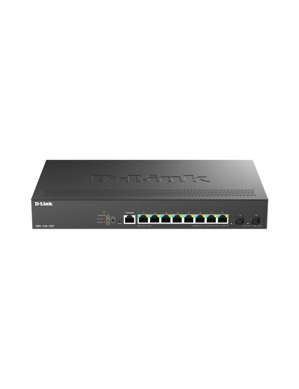 Switch D-Link DMS-1250-10SP/E 8 Puertos/ RJ-45 Gigabit 100/1000/2.5G/ SFP/ PoE