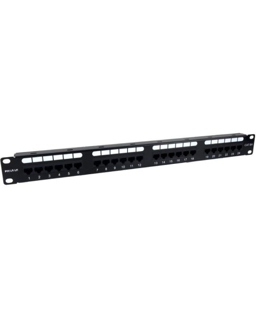 Patch Panel Phasak PU 2421/ 24 Puertos/ Cat.6A/ Altura 1U