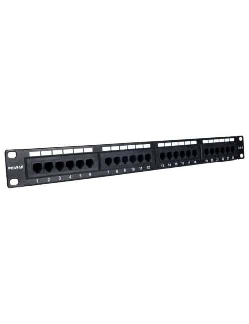 Patch Panel Phasak PU 2956/ 24 Puertos/ Cat.6/ Altura 1U