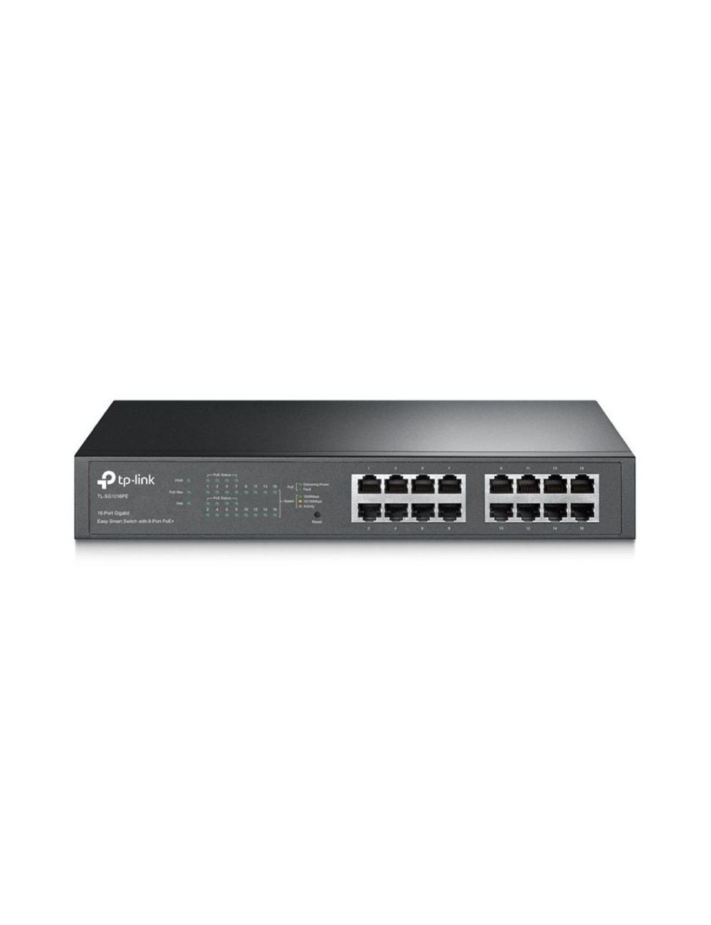 Switch TP-Link TL-SG1016PE/ 16 Puertos/ RJ45 10/100/1000/ PoE+