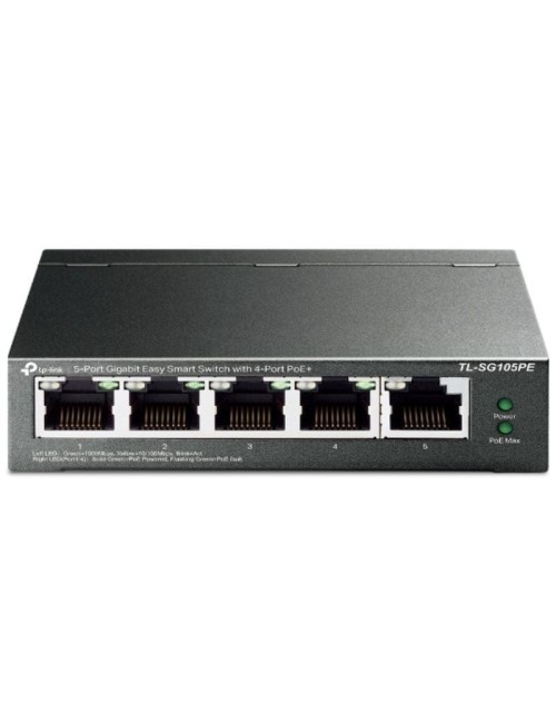 Switch TP-Link TL-SG105PE 5 Puertos/ RJ-45 10/100/1000 PoE