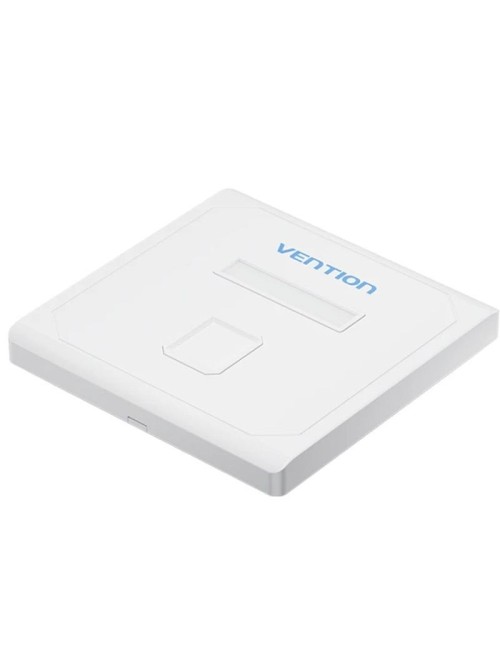 Placa de Pared Keystock Vention IFDW0/ 1 Puertos RJ45