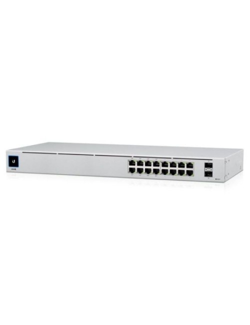 Switch Gestionable Ubiquiti USW-16-POE 16 Puertos/ RJ-45 Gigabit 10/100/1000/ SFP/ PoE+