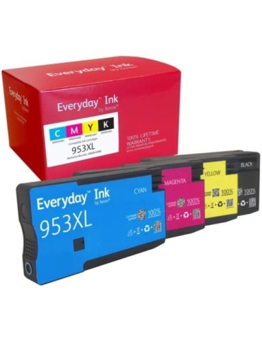 Cartucho de Tinta compatible Xerox 006R04988 compatible con HP 953XL MultiPack/ 1600 páginas/ Negro/ Cian/ Magenta/ Amarillo