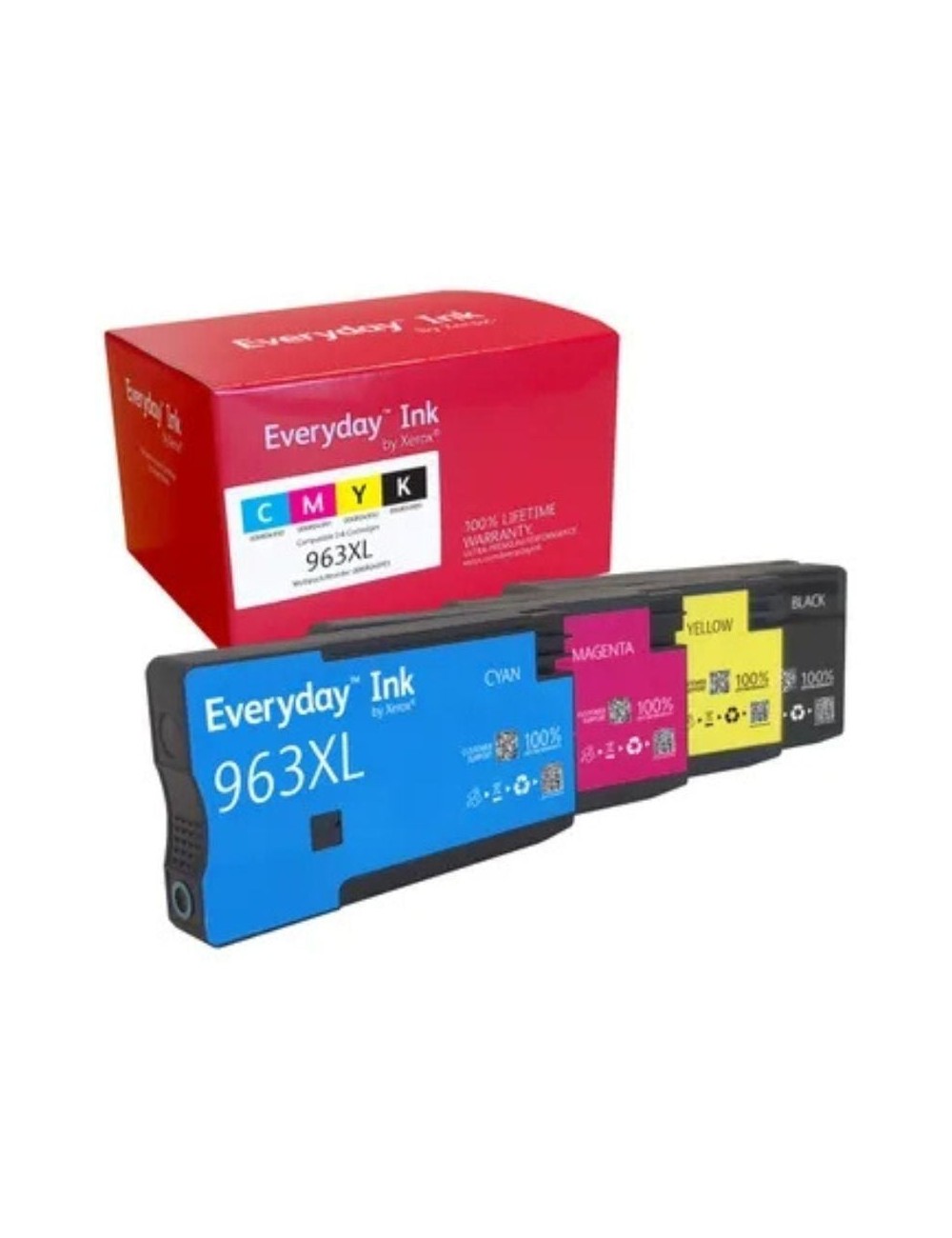 Cartucho de Tinta compatible Xerox 006R04993 compatible con HP 963XL MultiPack/ 1600 páginas/ Negro/ Cian/ Magenta/ Amarillo