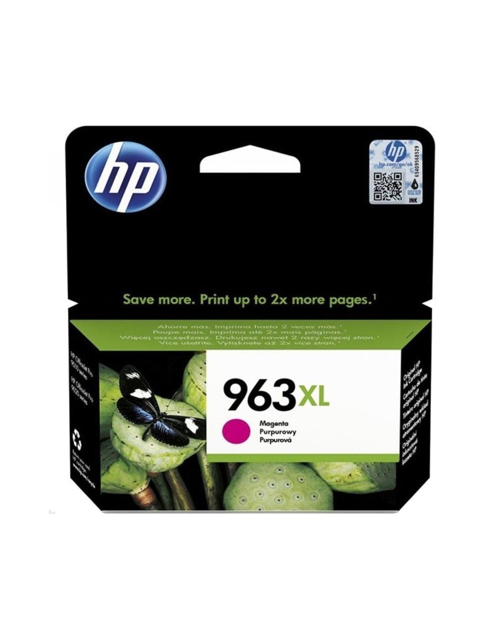 Cartucho de Tinta Original HP nº963 XL Alta Capacidad/ Magenta