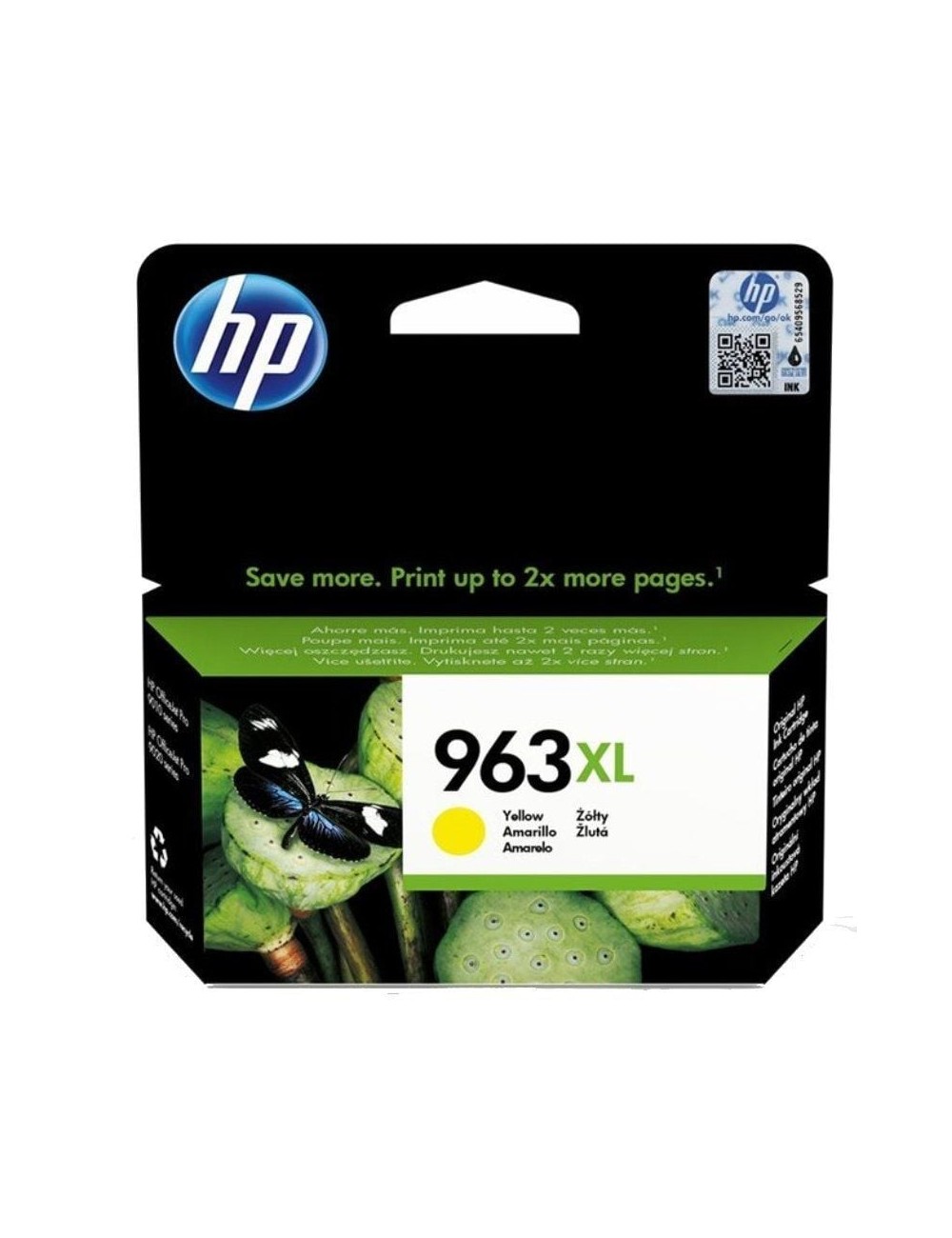 Cartucho de Tinta Original HP nº963 XL Alta Capacidad/ Amarillo