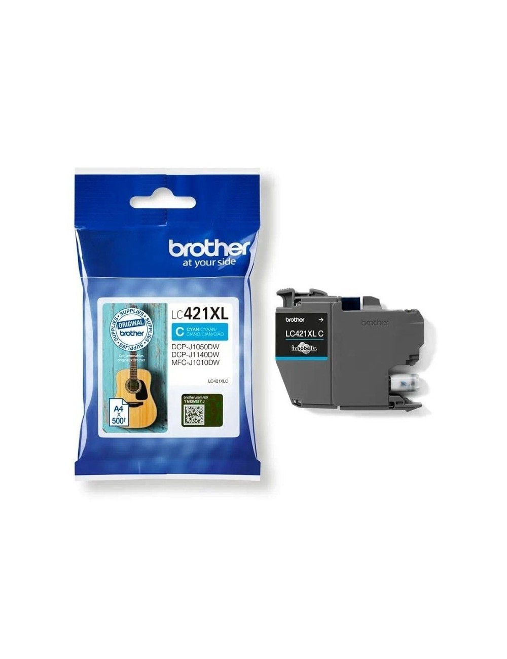 Cartucho de Tinta Original Brother LC421XL Alta Capacidad/ Cian