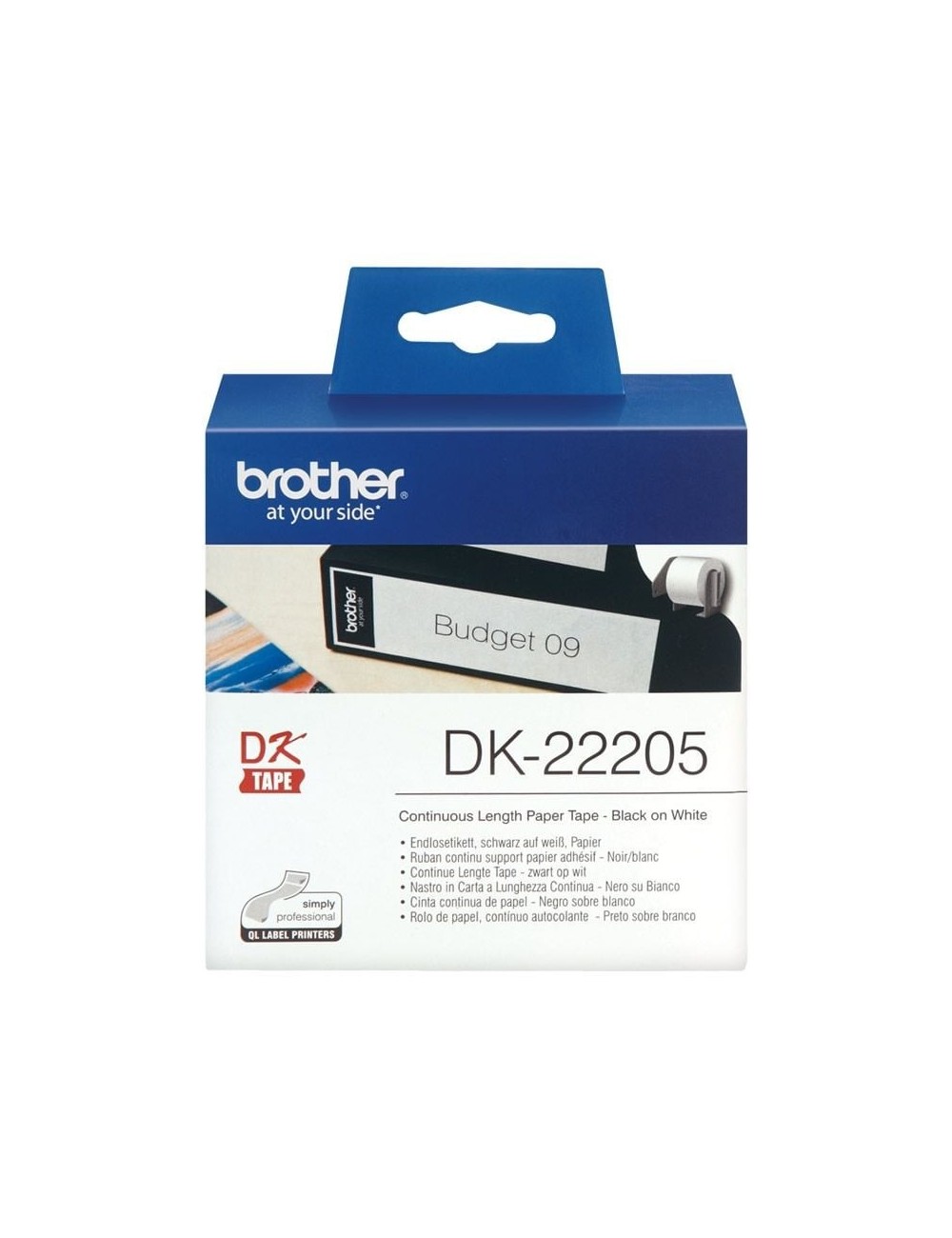 Rollo de Papel Continuo Original Brother DK-22205