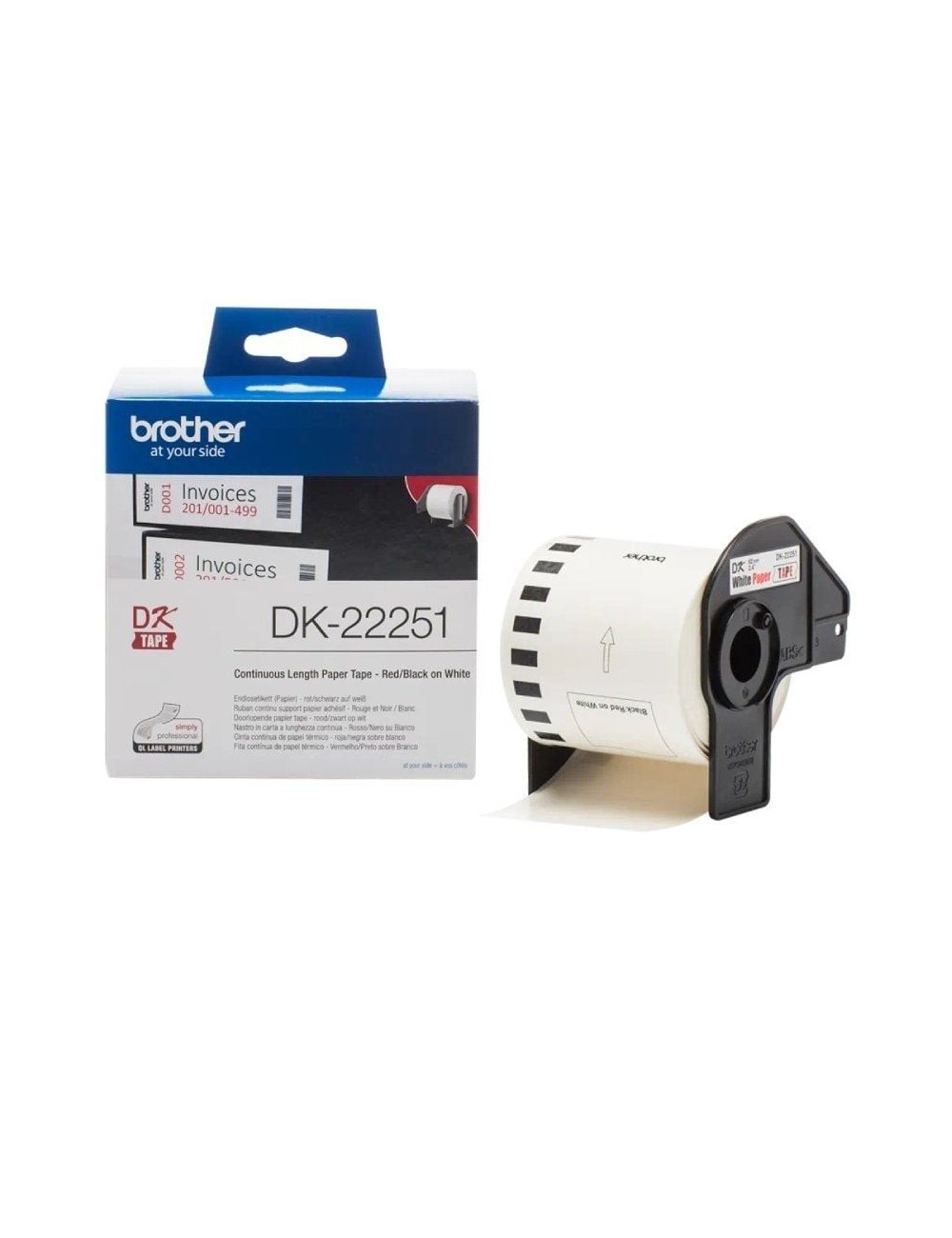 Rollo de Papel Continuo Original Brother DK22251